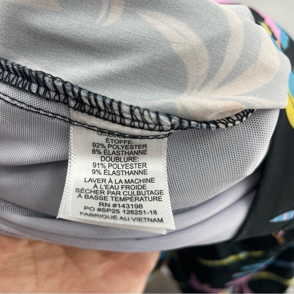 Chubbies midnight palms 5.5” inseam Swim Trunks Palm trees black multicolor Sz S - Picture 6 of 7